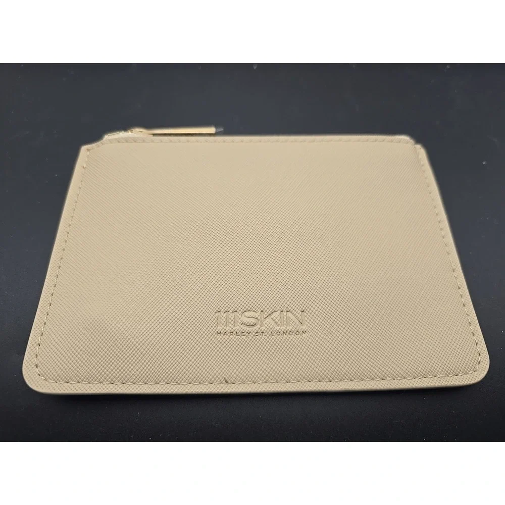 111Skin Harley St London Beige‎ zip top Case Jetsetter 4x6